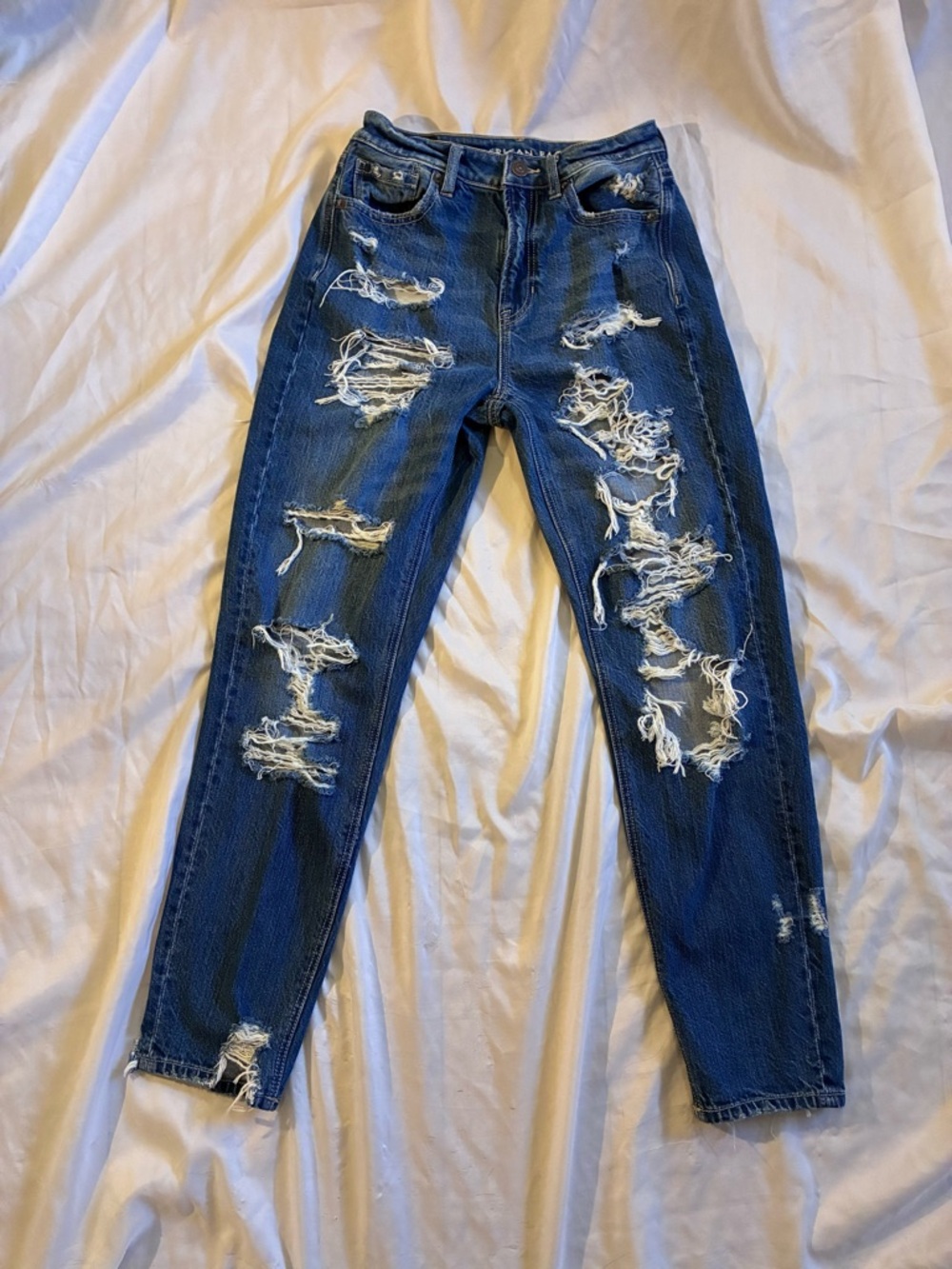 American Eagle Outfitters Distressed Mom Jeans